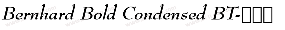 Bernhard Bold Condensed BT字体转换